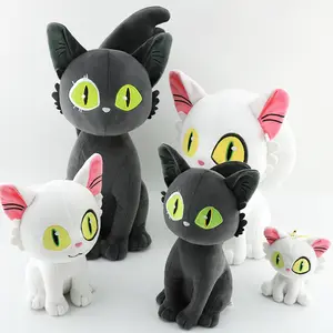 Модный дизайн новая анимационная кукла плюшевый колокольчик подарок Тур мягкий на ощупь Черный кот Белый Кот плюшевая игрушка