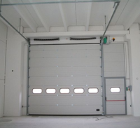 Porte de garage sectionnelle industrielle automatique en mousse PU, prix d'usine Chine