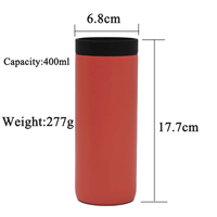 Bouteille d'eau isotherme en acier inoxydable à double paroi de 16 oz avec couvercle à bec verseur, idéale pour les cadeaux promotionnels