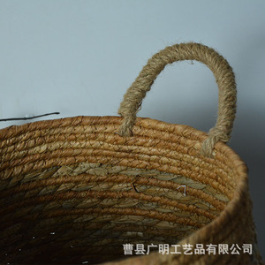 <b>Wicker</b> <b>Laundry</b> <b>Baskets</b> Round Linen Eco-Friendly Storage Organizer For Home Use - Product Image 3