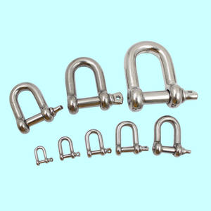 RICHWITS 304 Stainless Steel D-<b>Shackle</b> Dee and Snap <b>Shackles</b> for Hardware Galvanized Chain Link Lifting <b>Shackle</b> - Product Image 2