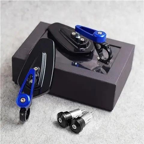 กระจกมองข้างแฮนด์สีฟ้า (กระจกสีฟ้า)