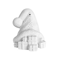 Lampe de bureau LED en céramique en forme de chapeau, nouveau design, flexible, simple, écologique, alimentée par batterie, pour décoration de Noël, vente en gros