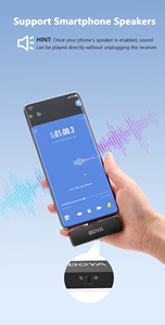 BOYA BY-V4U enregistrement vidéo Vlog diffusion en direct micro à pince compact sans fil Lavalier revers <span class=keywords><strong>Microphone</strong></span> revers micro pour Smartphones - Product Image 6