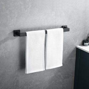 Alumínio Wall-Mounted Banheiro Acessórios Moda OEM Banho Toalheira Prateleira Titular Cabide à Venda - Product Image 3