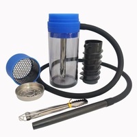 Narguilé portable de voyage en plein air, tasse en acrylique, mini voiture, ensemble de narguilé portable pour fumer la chicha