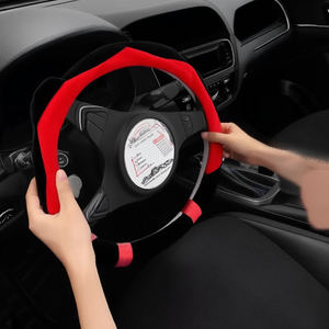 Housse de volant en velours noir, universelle, pour accessoires intérieurs de voiture - Product Image 3