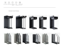 Ventanas Corredizas y Abatibles Modernas de Aluminio con Vidrio Templado, Diseño Vertical Antihuracanes para Casa