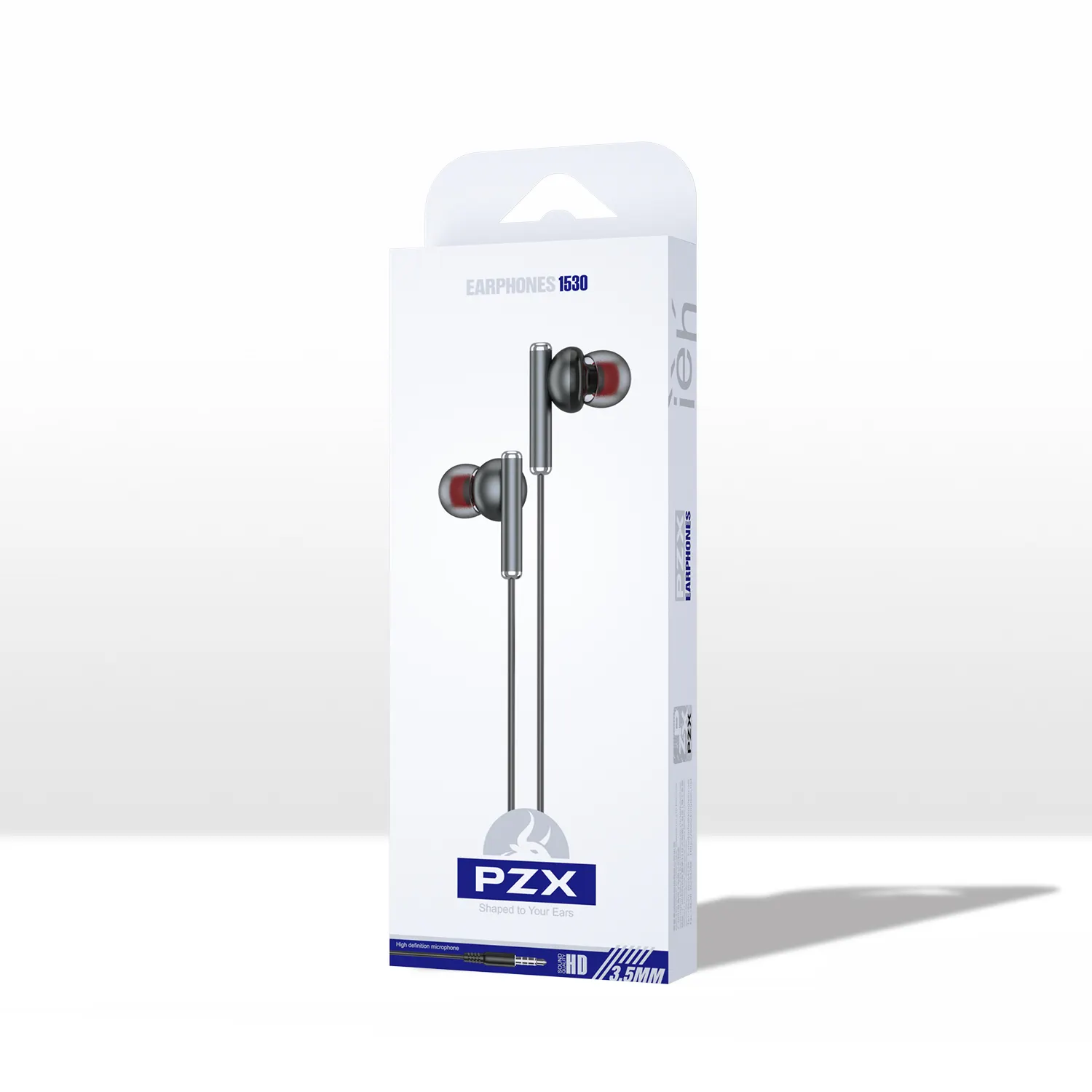 PZX 1530 באיכות גבוהה אוניברסלי נייד הטובה ביותר הדיבורית סטריאו קול נייד טלפונים מוסיקה 3.5mm el wired אוזניות באוזן עם מיקרופון