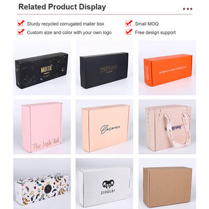 Impresión personalizada Corrugado Mailer Mailing Up Paper Caja de envío Cajas de joyería de papel - Product Image 3