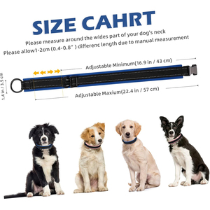 Venta caliente Cómodo acolchado Reflectante <span class=keywords><strong>Collar</strong></span> de perro ajustable Hebilla de seguridad perdida Diseño de poliéster duradero para uso diario - Product Image 2