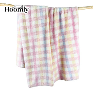 Manta de Sherpa de <span class=keywords><strong>Terciopelo</strong></span> Estampada a Color de Alta Calidad, 100% Poliéster, de Hoomly, la Más Vendida, para el Dormitorio, Sala de Estar, Uso Diario - Product Image 6