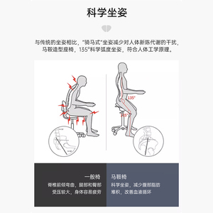 Modern Light Luxury Ergonomic Lift Chair Adjustable Rotating Beauty Bar Chair Saddle <b>Computer</b> Chair for Comfortable Riding - Product Image 4
