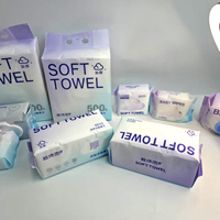 Serviettes faciales jetables, 60 unités, lingettes sèches douces 2 plis, usage domestique multi-usages, soin de la peau, démaquillant, en fibres végétales, pour adultes