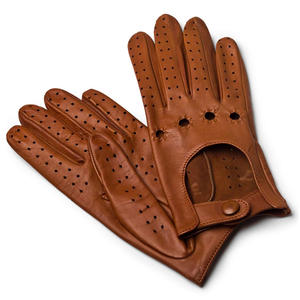 OME Service Gants de conduite en cuir de mouton noir pour hommes Hiver Style uni Compatible avec écran tactile Respirant Utilisation quotidienne en extérieur - Product Image 2