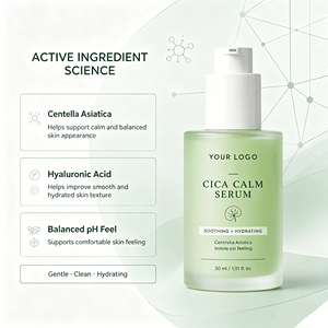 เซรั่มบำรุงผิวหน้า Cica Calm OEM แบรนด์สั่งผลิตได้  เอสเซนส์เติมความชุ่มชื้นด้วยสารสกัดจากใบบัวบกและกรดไฮยาลูโรนิก - Product Image 2