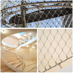 कारखाने थोक 3/64 "<span class=keywords><strong>1</strong></span>/16" 5/64 "3/32" <span class=keywords><strong>1</strong></span>/8 "5/32" s 304l 316l स्टेनलेस तार रस्सी जाल जाल खेल और मनोरंजन के लिए - Product Image 4