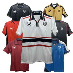 Venta al por mayor Tailandia Retro Jersey 100% Poliéster Fútbol Jersey Fútbol Club Fútbol Uniforme Vintage Fútbol Wear - Product Image 5