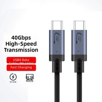 Cable USB 4.0 Tipo-C de Función Completa al por Mayor, Trenzado de Nailon, Conductor de Cobre Puro, 40Gbps, 8K60Hz, Carga Rápida PD240W
