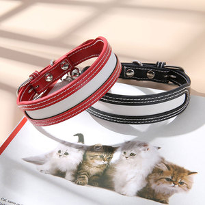 Collier réfléchissant Amason pour animaux de compagnie, rouge et noir, anti-perte, pour chiens, chats, chiots, toutes saisons - Product Image 3