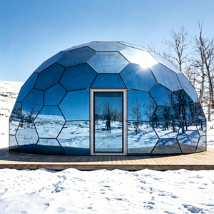 Dôme en verre pour studio de yoga et salle de retraite dans un jardin, résistant aux UV, dôme géodésique de luxe - Product Image 1