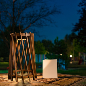 Iluminación solar <span class=keywords><strong>para</strong></span> jardín, farolillos colgantes <span class=keywords><strong>para</strong></span> el suelo del patio trasero al aire libre, con energía solar LED, fácil de instalar, marco de madera, Lámpara decorativa de estilo natural - Product Image 6