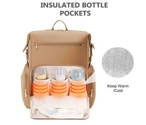 Sac à dos à langer en néoprène imperméable pour maman et papa avec matelas à langer, grand sac de voyage pour maternité - Product Image 2