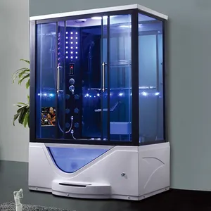 HS-SR073A multifuncional cabaña bañera de hidromasaje sala de ducha de vapor