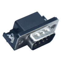 Connecteur VGA D-SUB DIP 90 degrés à 9 broches pour carte de circuit imprimé (PCB) mâle