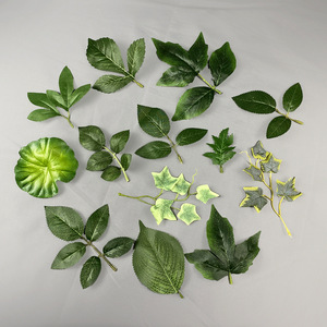Feuilles de rose artificielles et verdure pour la décoration de mariage et la décoration intérieure, moins de 30 cm, accessoires floraux en soie - Product Image 1