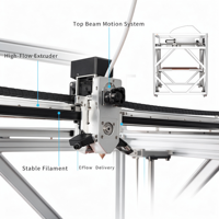 Imprimante 3D industrielle AX-D1200 1200x1200x1200mm PLA ABS PETG TPU PVA STL STP GCODE Haute Vitesse 500mm WiFi Impression Hors Ligne par Clé USB