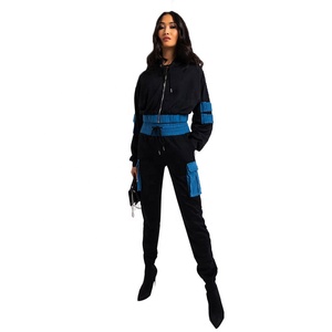New Design Women Sportswear Tracksuit Hooded Jacket Sweatshirt Pant - Product Image 1