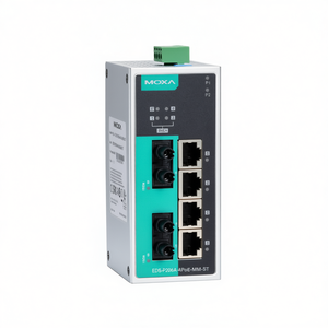 สวิตช์อุตสาหกรรมแบบไม่ต้องจัดการ Moxa EDS-P206A-4PoE-MM-ST-T สำหรับติดตั้งบนราง DIN รองรับ PoE 4 พอร์ตอีเธอร์เน็ต - Product Image 2