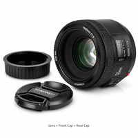 Objectif Yongnuo YN50mm F1.8 AF plein format à grande ouverture pour monture EF DSLR, autofocus, taille de filtre 52mm, noir