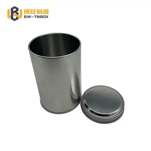 Conservation of Packaging Round Tea Box Metal Beverage CMYK Tinplate Tin Case / Tin with a Sealed Aluminum Foil Loose Tea ISO