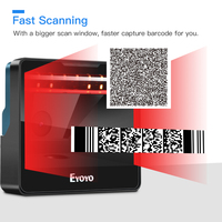 Eyoyo – Scanner de codes-barres avec câble USB, pour tablette, PC, ID de produit, vérification du prix, Code 1D, 2D, QR, pour livre, magasin de détail, bibliothèque, Shopify