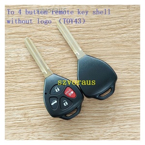 Chất Lượng Cao Thay Thế Cho Toyota <span class=keywords><strong>4</strong></span> Nút Chìa Khóa Xe Bìa Mà Không Có Logo Toy43 Chìa Khóa Xe Phụ Kiện Szvoraus Bán Buôn - Product Image 2