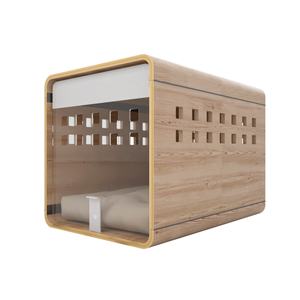 Gabbia per Cani da Interno Pieghevole e Richiudibile in Acrilico Trasparente con Telaio in Legno, Arredo di Design Moderno e Personalizzato - Product Image 2