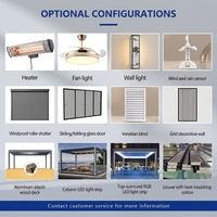 Pergola motorisée réglable en aluminium SINGO pour jardin, patio, balcon, piscine, personnalisable, haute qualité