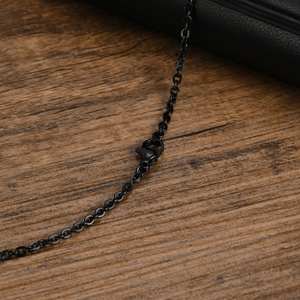 Alin kalung liontin motif bintang hidup, Perhiasan Pria uniseks gaya estetika minimalis - Product Image 6