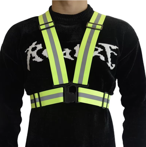 <span class=keywords><strong>Gilet</strong></span> de cyclisme réfléchissant haute visibilité Offre Spéciale Harnais de sécurité à logo personnalisable pour les cyclistes et les conducteurs mandataires - Product Image 2