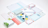 Carnets de notes écologiques promotionnels pour bureau, papeterie Kawaii, blocs de notes, fournitures personnalisables avec impression trépied