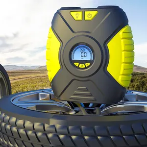 2022 디지털 공기 펌프 전기 풍선 150psi 12v 휴대용 중장비 자동 스마트 압력 비상 타이어 Inflators 자동차