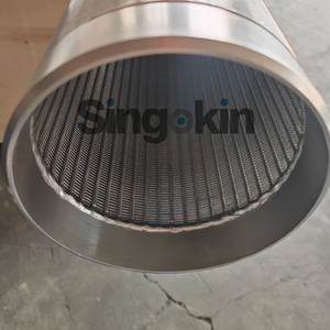 Filtres et gaines <span class=keywords><strong>Johnson</strong></span> en fil en V en acier inoxydable haute résistance à la compression pour puits d'eau, taille personnalisable - Product Image 5