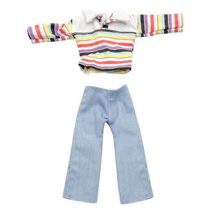 Hauteur 30cm <span class=keywords><strong>Ken</strong></span> mâle poupée vêtements jouet ensemble bonne qualité hommes pantalons décontractés 6 Points poupée vêtements - Product Image 3