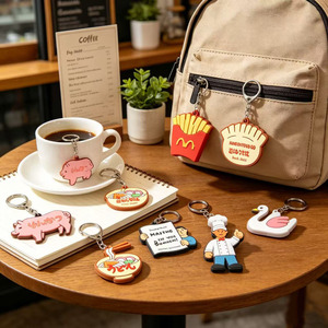 OEM custom Design Rubber <b>Keychain</b> <b>Anime</b> Custom Your Own Logo 2d 3d Soft Pvc <b>Keychain</b> Silicone Keyring - Product Image 4