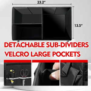 Caja Organizadora Plegable y Portátil para Maletero de Coche, Almacenamiento Plegable para Comestibles y Uso Diario con Asa y Tapa - Product Image 6