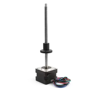 Parafuso de chumbo Nema 14 motor de passo de qualidade CE 8mm Tamanho do passo do parafuso 35X33mm Comprimento personalizável Motor de passo para impressora 3D Linear