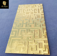 Carreaux de design 3D Springletile 300x600 Or Luxe Hôtel Salon Décoration Carreaux muraux dorés