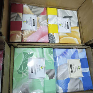 Tấm Ga Trải Giường 6pcs Red Blue <span class=keywords><strong>Pink</strong></span> <span class=keywords><strong>Queen</strong></span> <span class=keywords><strong>size</strong></span> modern Pattern in bedding Sheet Set với 1 flat & 1 được trang bị tấm với 4 gối - Product Image 4